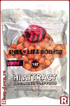 Бойлы Лихоносовых 777 Baits 20мм, 1кг, слива