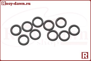 Сплошные кольца Round Ring Rings Matt Black 3мм, 10шт