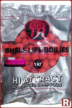 Бойлы Лихоносовых 777 Baits 20мм, 1кг, strawberry dream(клубничные сны) - фото 13071