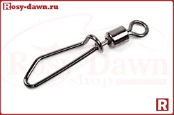 Застежка с вертлюгом Rolling Swivel T-Snap №12, 11кг, 4шт - фото 13102