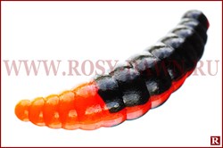 Cool Place Trout Lures Maggot, 4см(черн-красн, сыр) - фото 15434