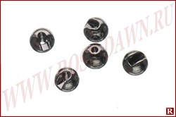 Slotted Tungsten Beads Black Nickel - фото 19293