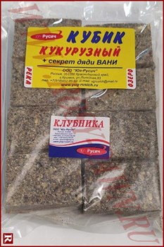 Кубик кукурузный "Клубника", 270гр - фото 19456