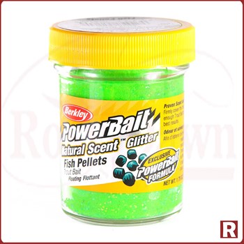 Паста Berkley Fish Pellets Glitter Spring Green (рыбный пеллетс с блестками)