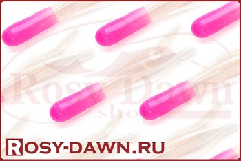 Кальмарчики Action Plastics Tube Jigs 40мм, 5шт, pink white - фото 8376