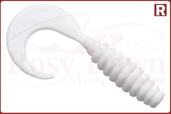 Твистер ребристый Takedo TKS62, 5см, 20шт, D029(молоко) - фото 9913