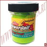 Berkley PowerBait Sinking Glitter Chartreuse(тонущая, шартрез с блестками)