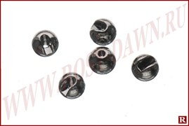 Slotted Tungsten Beads Black Nickel