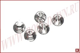 Slotted Tungsten Beads Silver