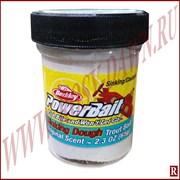 Berkley PowerBait Sinking Glitter White(тонущая, белая с блестками)